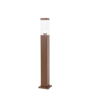 Modern kültéri lámpaoszlop rozsdabarna 80 cm - Malios kép