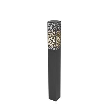 Modern kültéri oszlop lámpa fekete 90 cm IP44 - Nicole kép