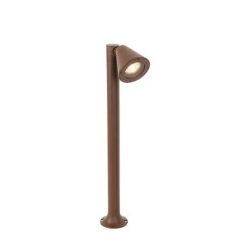 Modern kültéri oszloplámpa rozsdabarna 60 cm IP44 állítható - Ciara kép