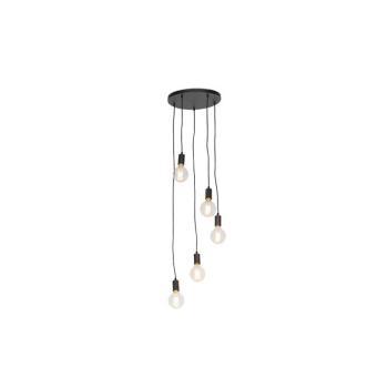 Modern lógólámpa fekete 35 cm 5-lámpás - Facil kép