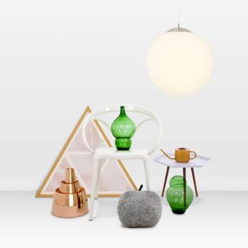 Modern lógólámpa üveg 40cm - Ball kép
