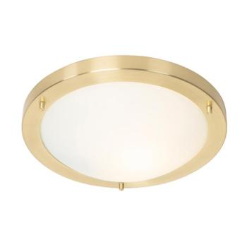 Modern mennyezeti lámpa arany 31 cm IP44 - Yuma kép