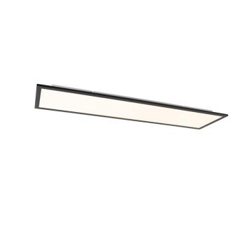Modern mennyezeti lámpa fekete 120 cm beépített LED-del, dim to warm - Liv kép