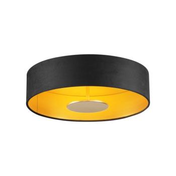 Modern mennyezeti lámpa fekete bársony LED-del, 3 fokozatban szabályozható - Bredow kép