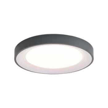 Modern mennyezeti lámpa szürke, fehér 48 cm LED-del, dimmelhető - Kanton kép