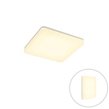 Modern négyzet alakú mennyezeti lámpa beépített LED-del - Plater kép