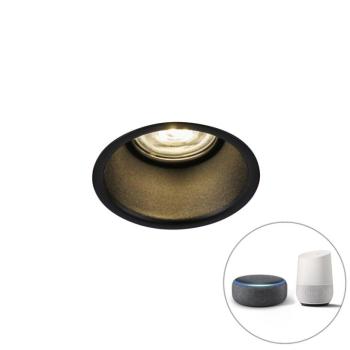 Modern okos beépített reflektor fekete WiFi-vel GU10 - Dept kép