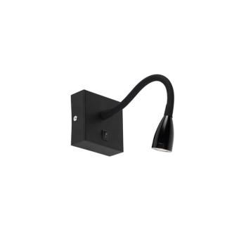 Modern rugalmas fali lámpa fekete LED-del - Flex kép