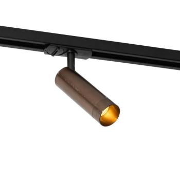 Modern spot sötét bronz színben 1 fázisú sínrendszerhez 35 mm - Iconic Jeana Luxe kép