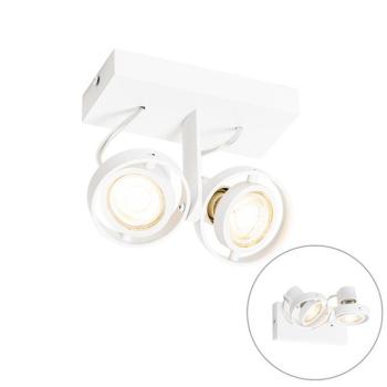 Modern spotlámpa fehér 2-lámpás - Master 50 kép