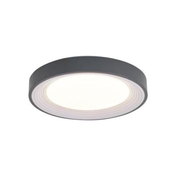 Modern szürke mennyezeti lámpa fehér színnel, 38 cm, LED-del, dimmelhető RGB - Kanton kép