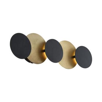 Modern Wall Lamp Black with Gold incl. LED 3-Step Dimmable 5-Light - Sunrise 3 kép