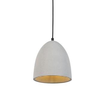 Moderne hanglamp zwart met grijs beton - Eton kép