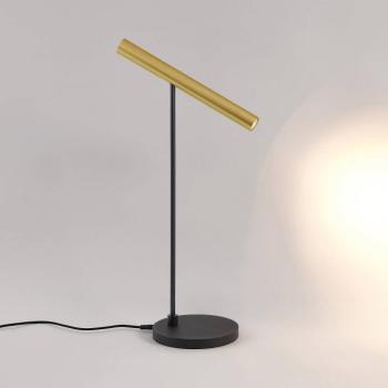 Molto Luce LED-es asztali lámpa Meyjo T, fekete/arany, alumínium kép