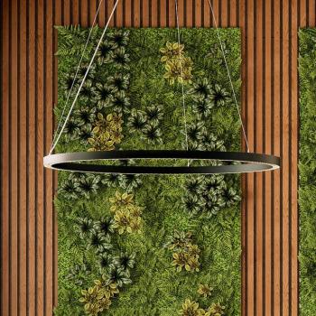 Molto Luce LED-es függőlámpa Perfora Pro, fekete, Ø 120,5 cm kép