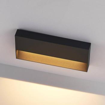 Molto Luce LED kültéri fali lámpa Cado, szélesség 25 cm, fekete kép