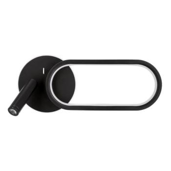  MONET LED fali lámpa 13W+2W, 230V, 3000/4000/6000K, fekete  kép