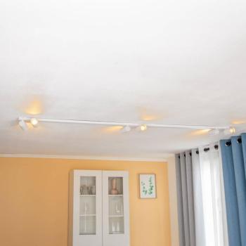 Mono VI mennyezeti spotlámpa, fehér/arany, 6 izzós kép