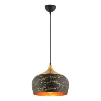  MONZA kábeles csillár 1xE27/40W/230V, Ø 30 cm, fekete/bronz  kép