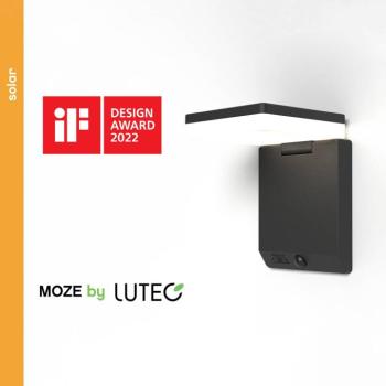 Moze LED napelemes fali lámpa, állítható érzékelővel kép