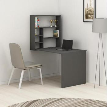  Munkapad polccal SEDIR 154,2x90 cm antracit  kép