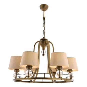 NARA láncos csillár 6xE27/40W/230V, sárgaréz  kép