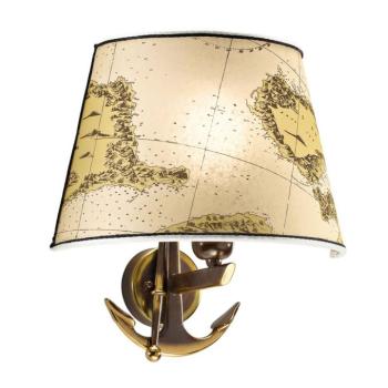 Nautica fali lámpa egy izzós 31 cm horgonnyal kép