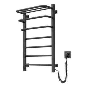 Navin Fürdőszobai elektromos radiátor termosztáttal FORTIS 350W/230V 80,6 cm IP44 fekete jobb  kép