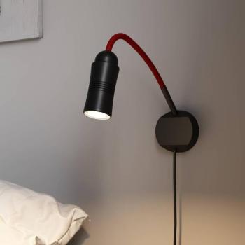 Neo! Flex Hotel II LED falilámpa, fekete/piros kép
