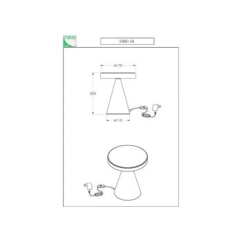 Neutra LED asztali lámpa, magasság 20 cm, matt arany, érintésvezérlésű kép