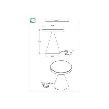 Neutra LED asztali lámpa, magasság 27 cm, fehér, érintésvezérlésű dimmerrel kép