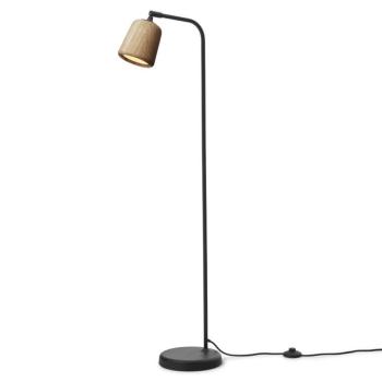 New Works állólámpa Anyag, fa színű, tölgyfa, magasság 125 cm kép
