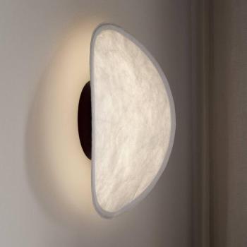 New Works LED fali lámpa Tense, fehér / fekete, Ø 35 cm kép