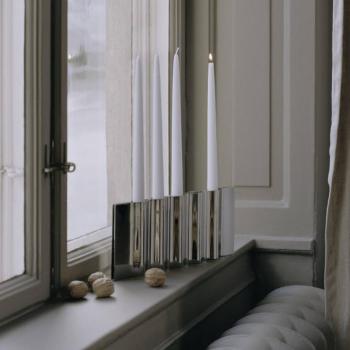 New Works Ripply gyertyatartó, szélesség 33 cm, rozsdamentes acél kép