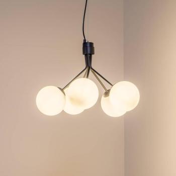 Nova lógó világítás, fekete/opál, 5 izzós kép