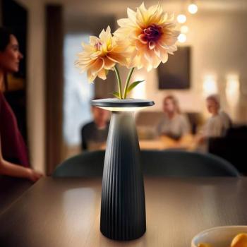 Nuflair LED-es újratölthető asztali lámpa, fekete, IP54, fényerőszabályozó, 24 kép