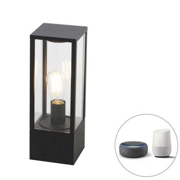 Okos álló kültéri lámpa fekete 40 cm IP44 Wifi ST64-vel - Charlois kép