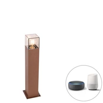 Okos álló kültéri lámpa rozsdabarna 50 cm Wifi-vel P45 - Denmark kép
