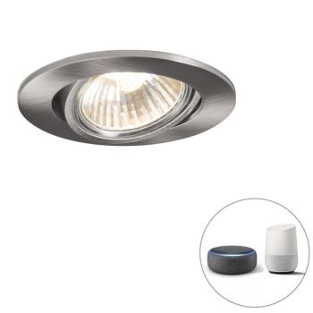 Okos beépített reflektor acél dőlésszögű, Wifi-vel, GU10 - Cisco kép