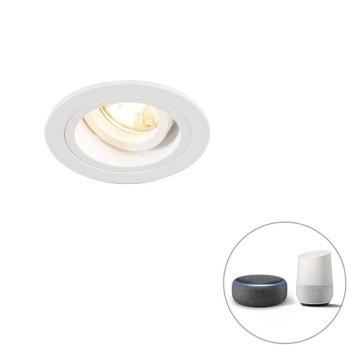 Okos beépített reflektor fehér kerek dönthető, WiFi-vel, GU10 - Chuck kép