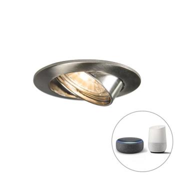 Okos beépített reflektor fekete, WiFi-vel, dönthető GU10 - Edu kép
