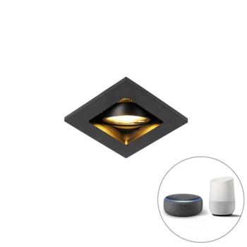 Okos beépített reflektor fekete, WiFi-vel, GU10 állítható - Qure kép