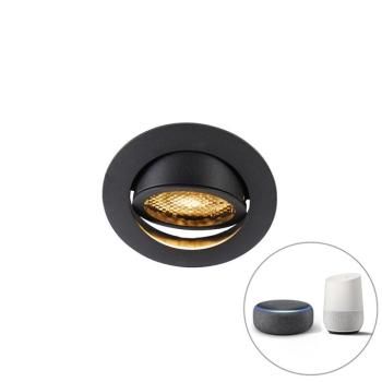 Okos beépíthető reflektor fekete, WiFi-vel, állítható GU10 - Ude Honey kép