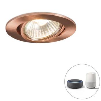 Okos beépíthető reflektor réz színben, dönthető, Wifi-vel, GU10 - Cisco kép