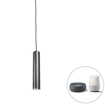 Okos dizájn lógólámpa fekete, WiFi-s GU10 izzóval - Tuba Small kép
