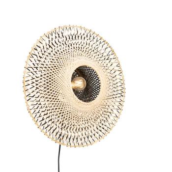 Okos fali lámpa bambusz 50 cm dugóval, Wi-Fi-vel A60 - Rina kép