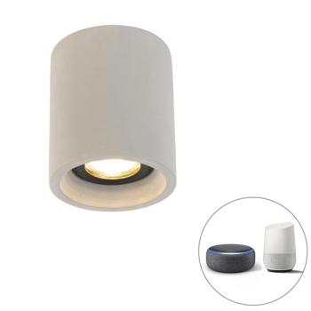 Okos kerek mennyezeti spotlámpa betonból, WiFi-vel GU10 - Deep kép