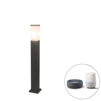 Okos kültéri lámpaoszlop sötétszürke 80 cm, WiFi P45 izzóval - Malios kép