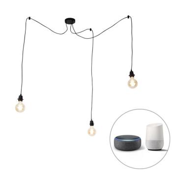 Okos lógólámpa fekete 3-lámpás, Wifi G95 - Cava kép