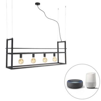 Okos lógólámpa fekete polccal, nagy, 4-lámpás, Wi-Fi-vel, G95 - Cage Rack kép